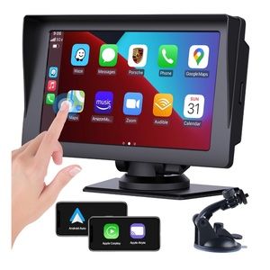 Wireless Apple Carplay & Android Auto Car Stereo with Bluetooth, 7'' Touchscreen